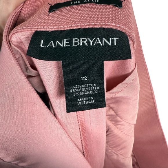 Lane Bryant The Allie Pink Mod Ruffle Hem Ankle Pants in Pink Size 22 - Picture 7 of 11